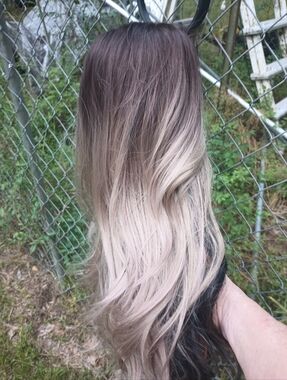 Premium Nel's Wig Ash Brown to Platinum Blonde Never Worn!